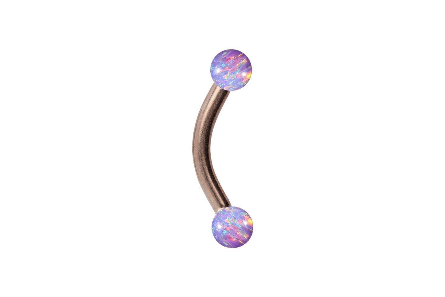 Titan Piercing Banane SYNTHETISCHE OPALE